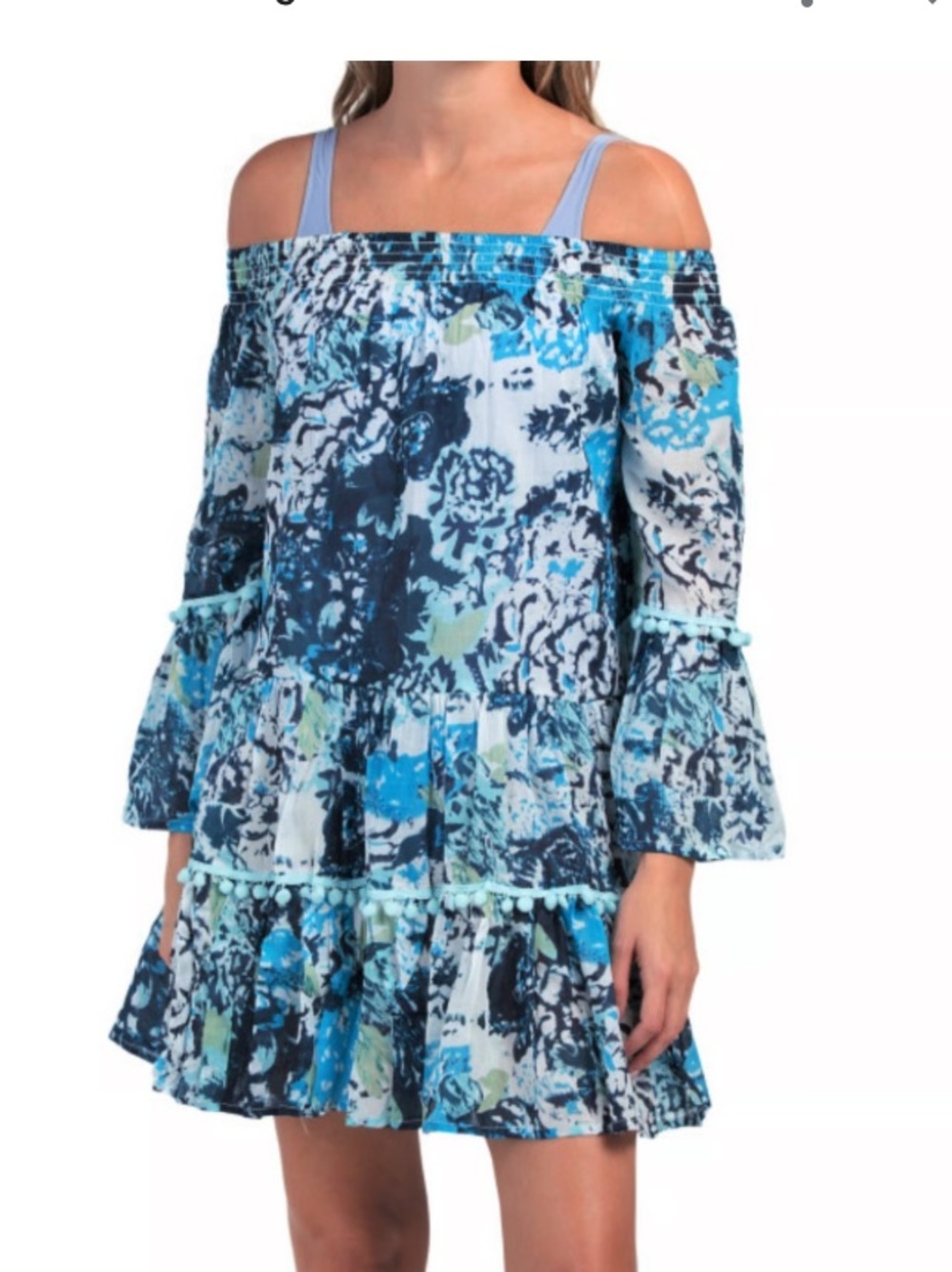 Debbie Katz Tunic Dress Womens Medium South Beach Beach Cover Up Resort Talulah